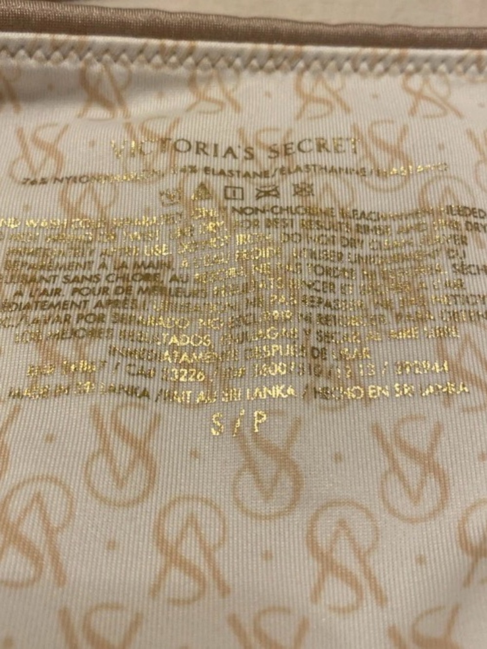 Victoria's Secret Metallic Champagne Bandeau Bikini Set - Picture 3 of 16